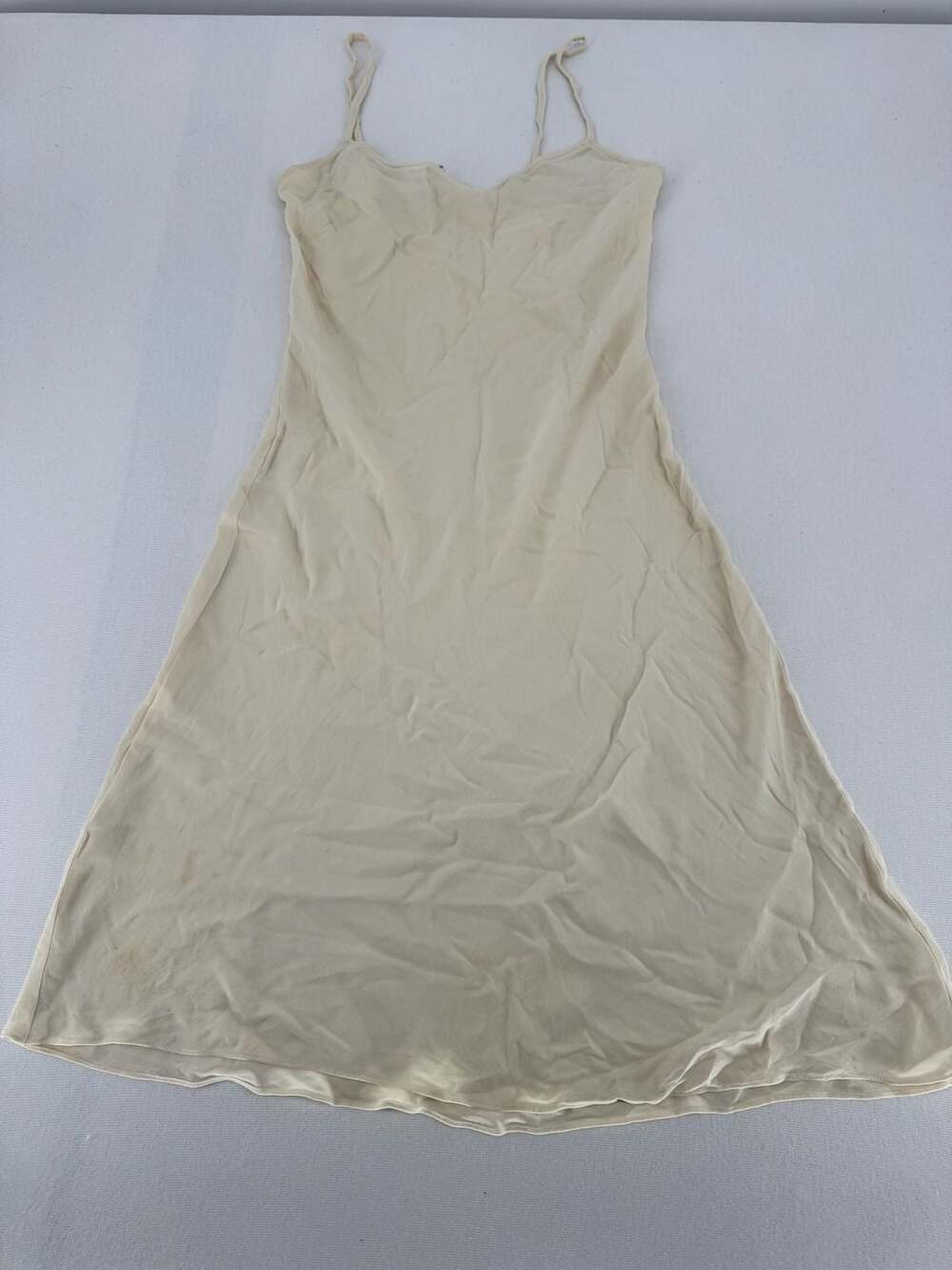 Diane von Furstenberg Silk Slip Dress Size 8 Cream